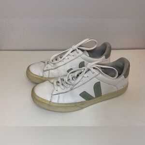 Veja Women’s Esplar Leather White Clay Sneakers‎ Size 10